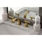 Kingston Brass KS4947CML Widespread Bathroom Faucet with Brass Pop-Up, Brushed Brass KS4947CML - alternate 5